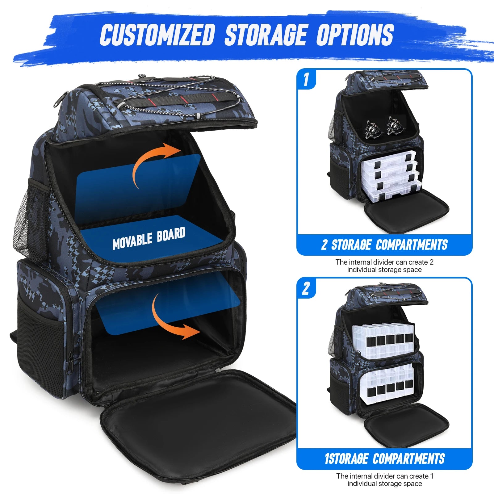 Soruv Fishing Tackle Backpack