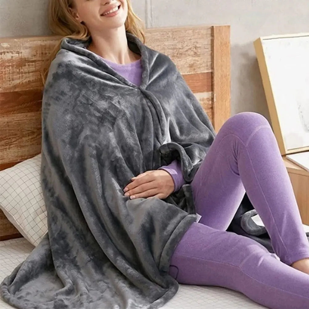 Soruv USB Heated Fleece Blanket