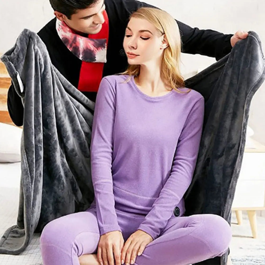 Soruv USB Heated Fleece Blanket