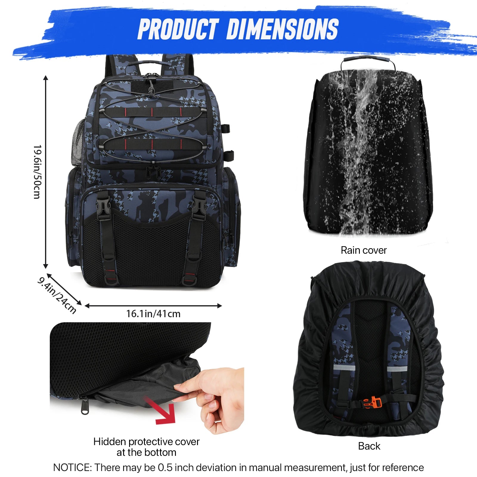 Soruv Fishing Tackle Backpack