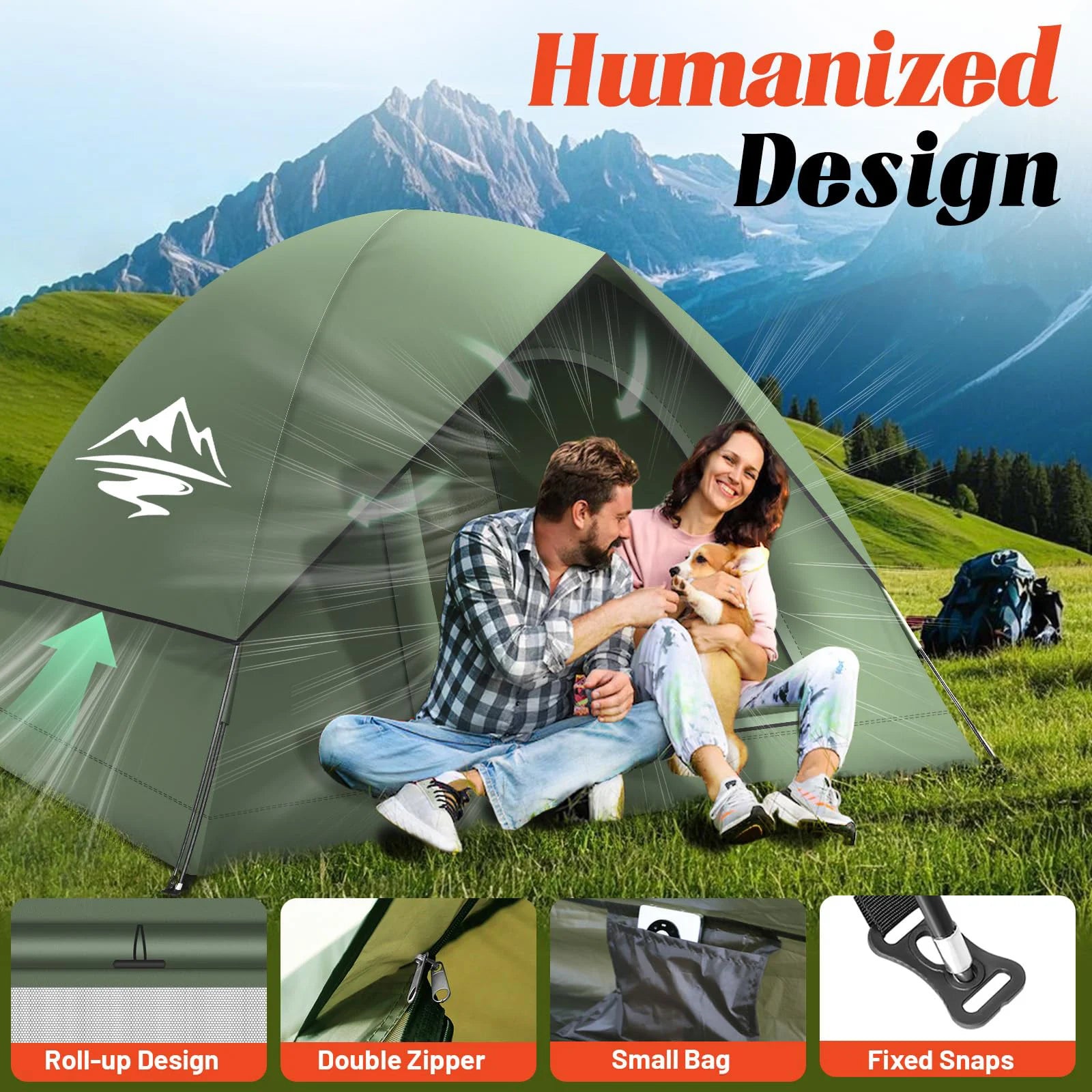 Soruv 3–4 Person Camping Tent