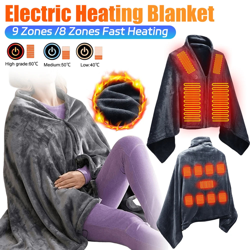 Soruv USB Heated Fleece Blanket