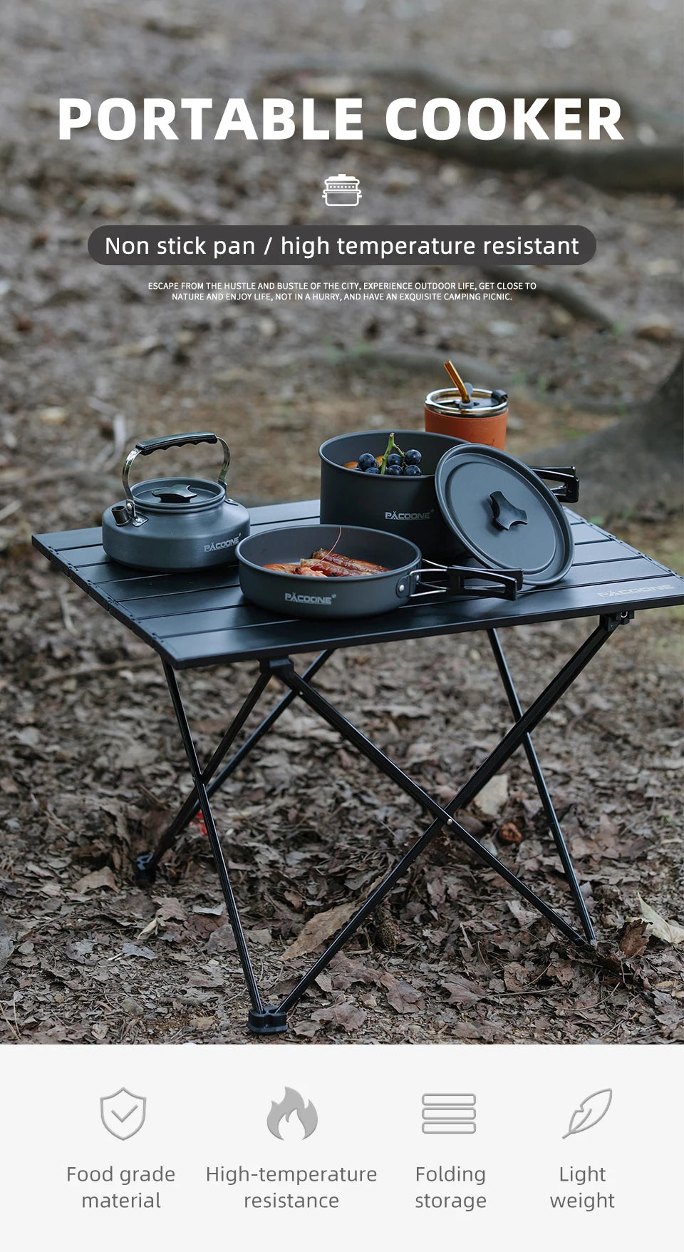Soruv Camping Cookware Set