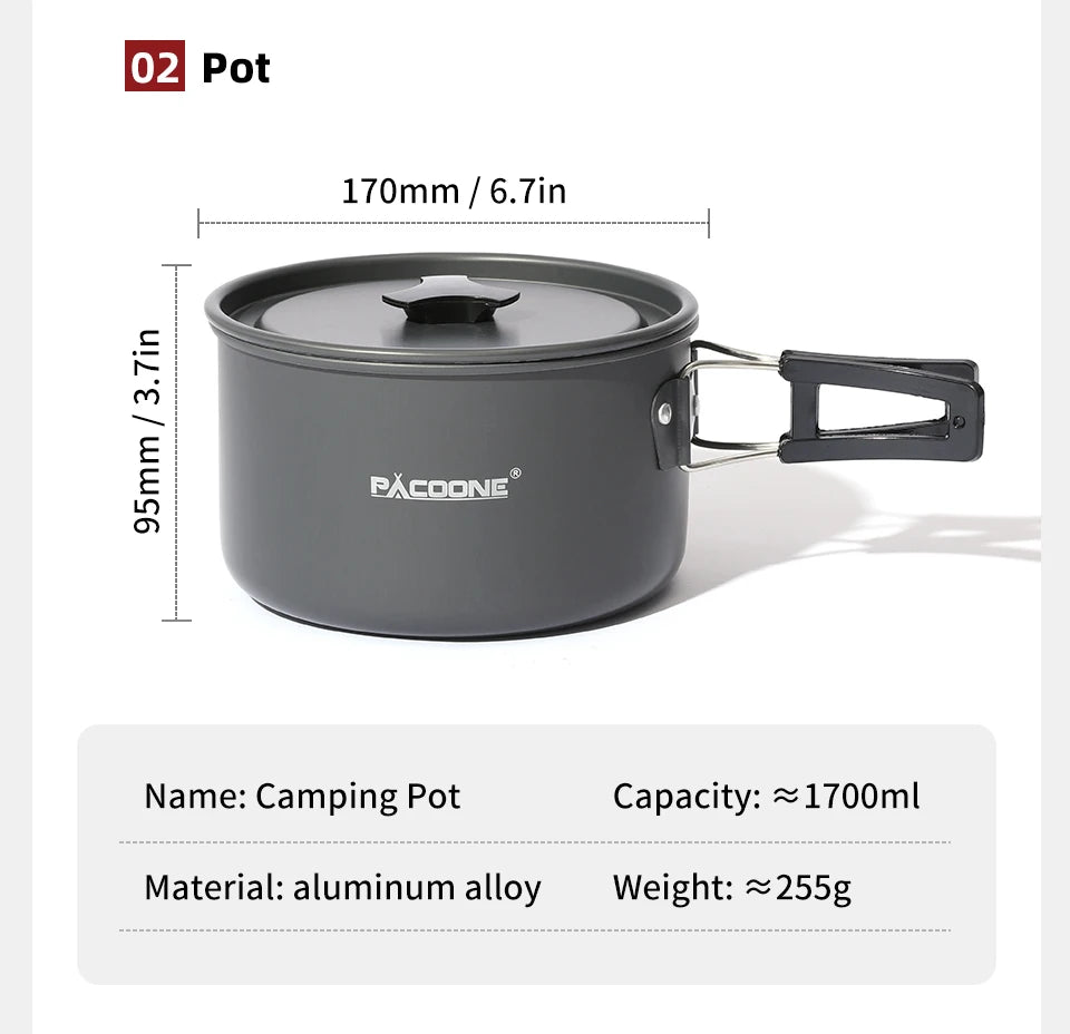Soruv Camping Cookware Set