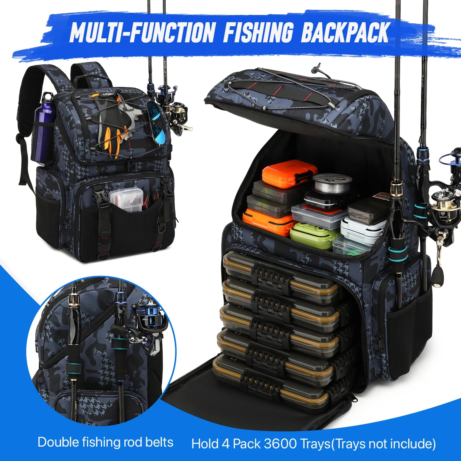 Soruv Fishing Tackle Backpack