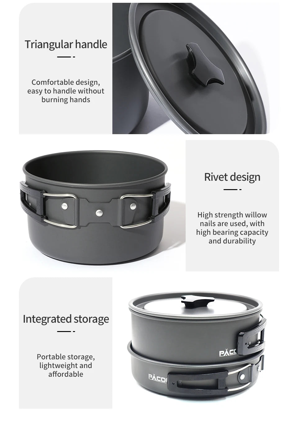 Soruv Camping Cookware Set