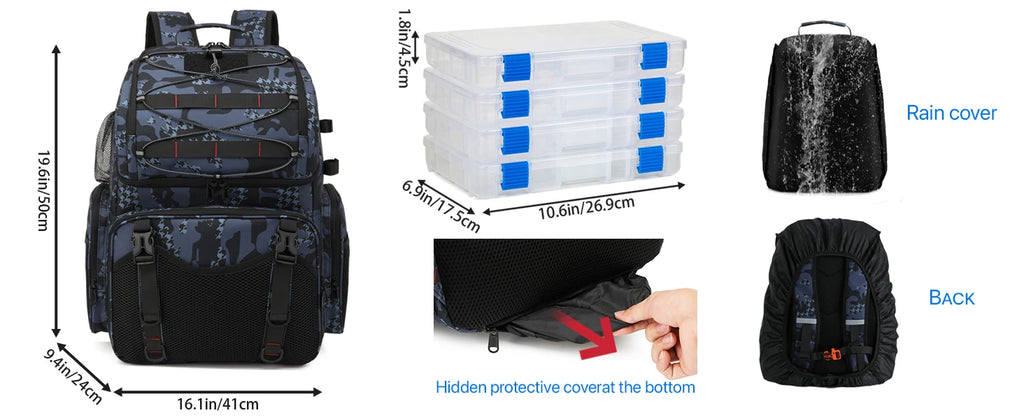 Soruv Fishing Tackle Backpack