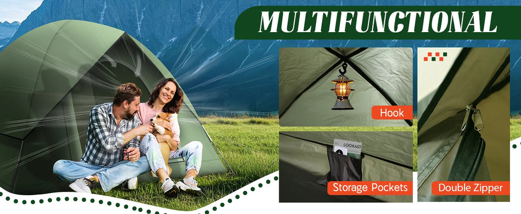 Soruv 3–4 Person Camping Tent