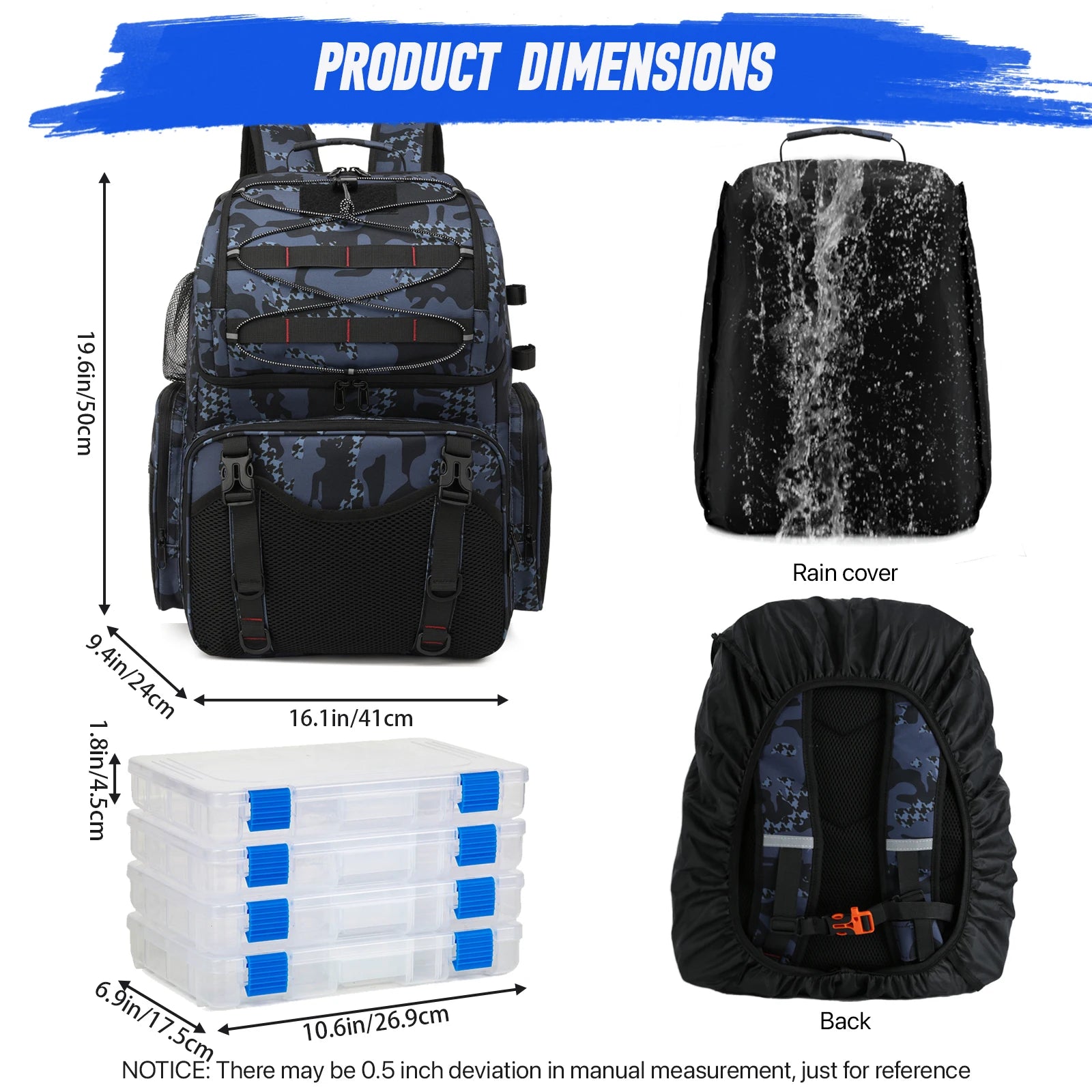 Soruv Fishing Tackle Backpack
