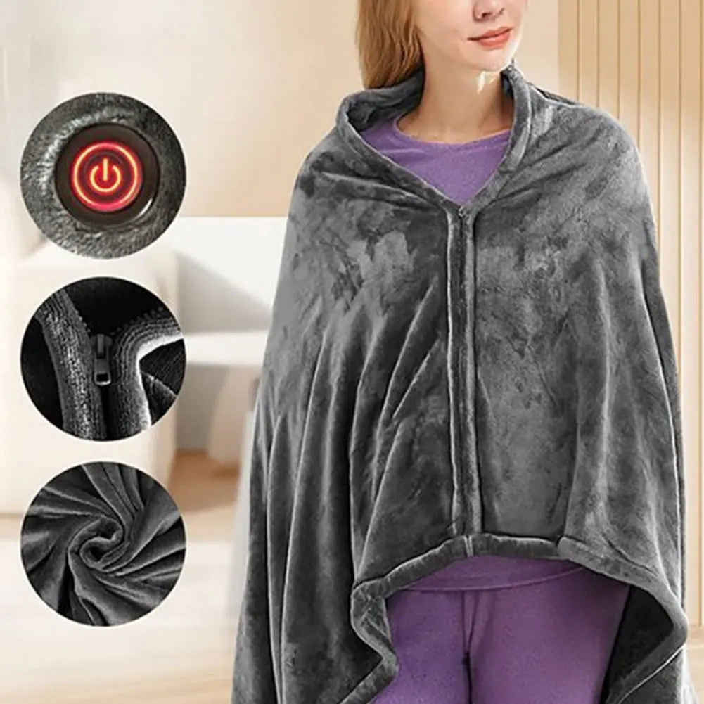 Soruv USB Heated Fleece Blanket