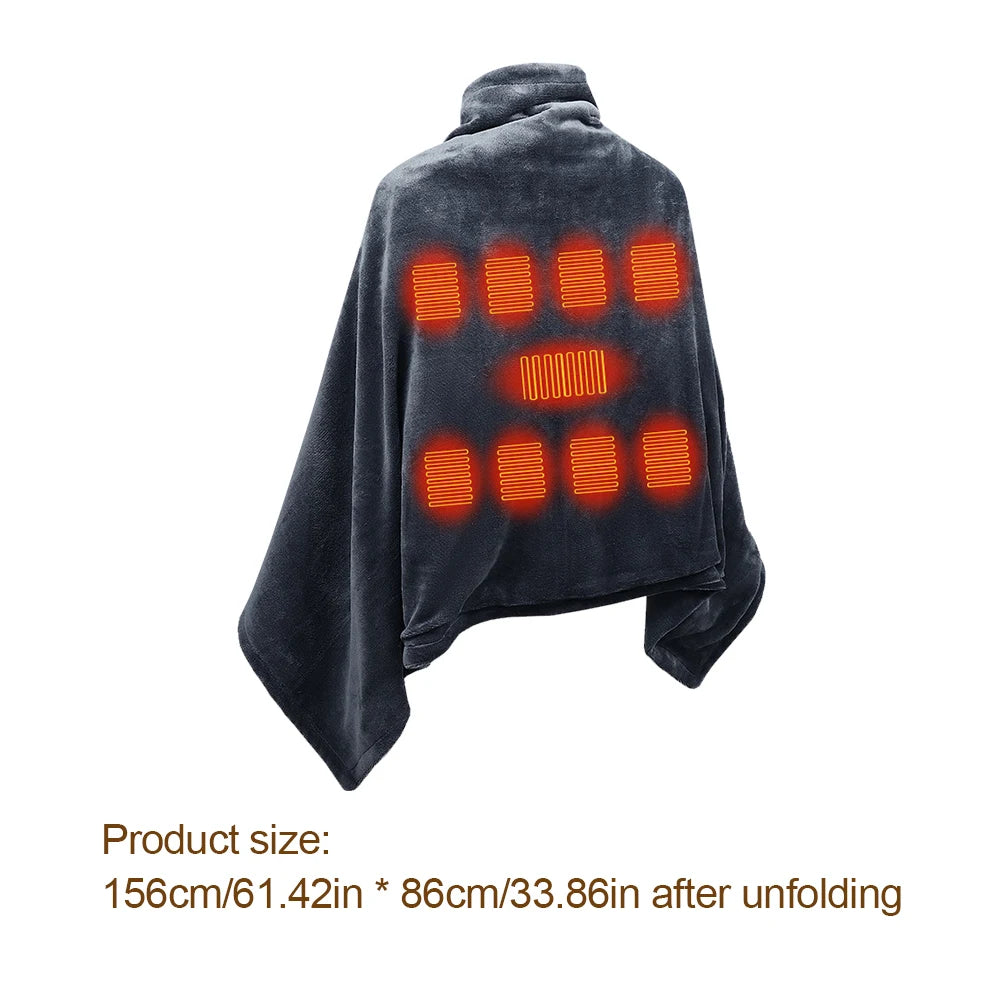 Soruv USB Heated Fleece Blanket