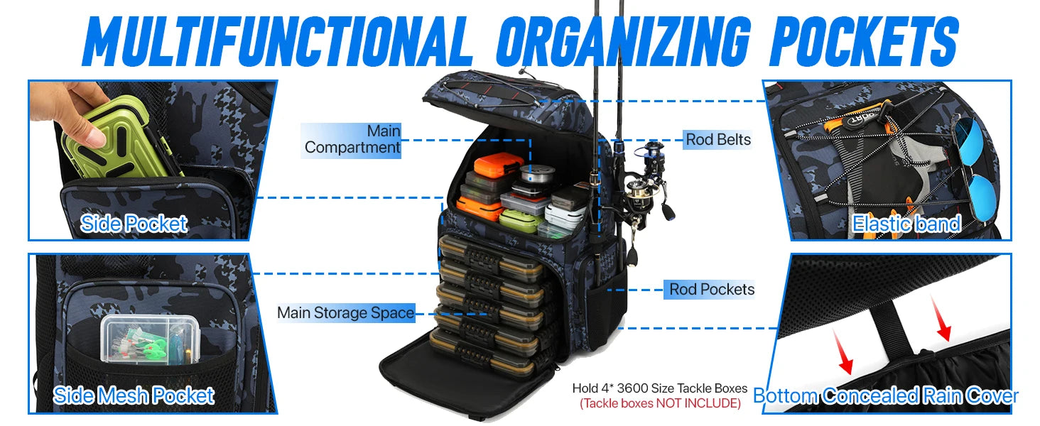 Soruv Fishing Tackle Backpack