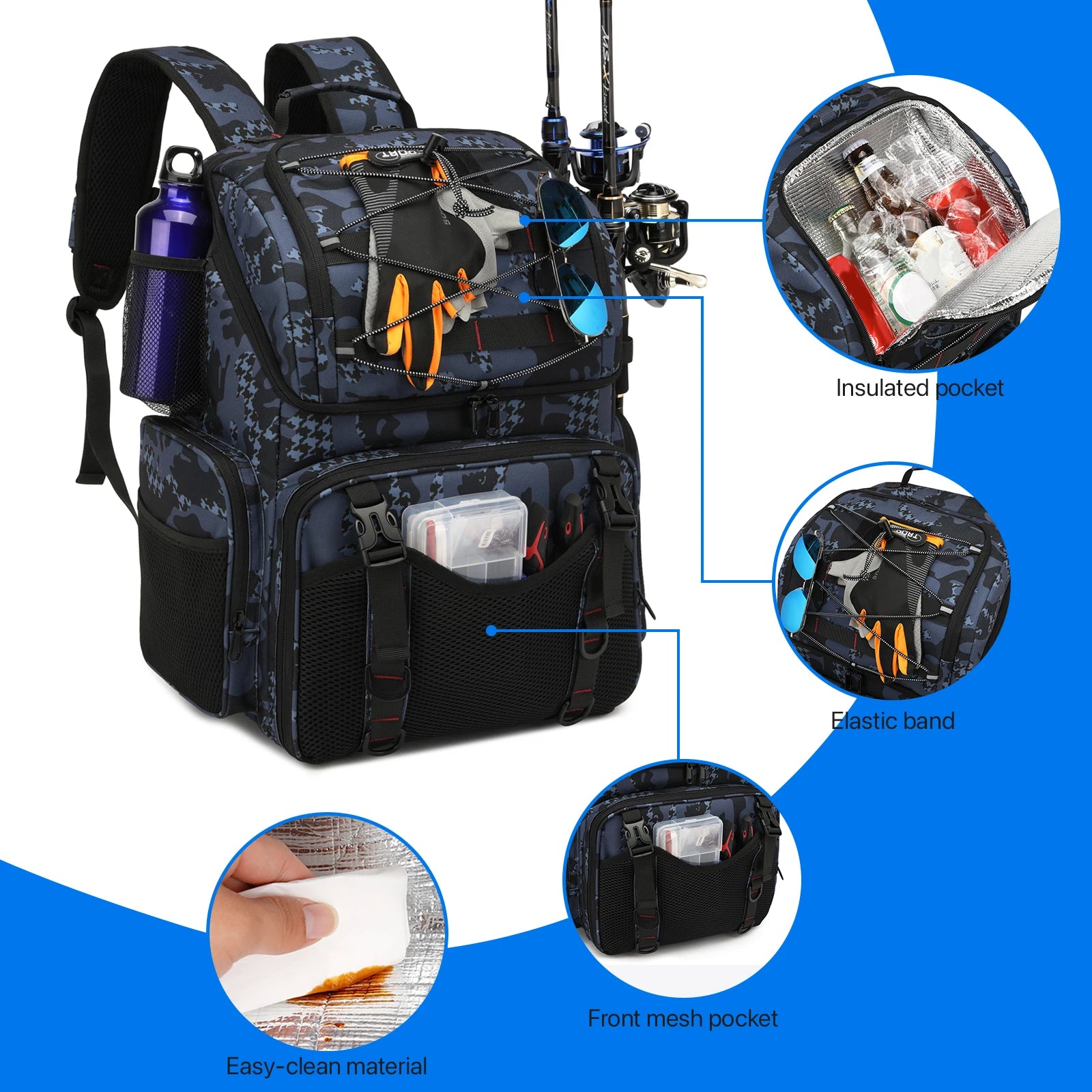 Soruv Fishing Tackle Backpack