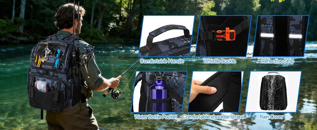 Soruv Fishing Tackle Backpack